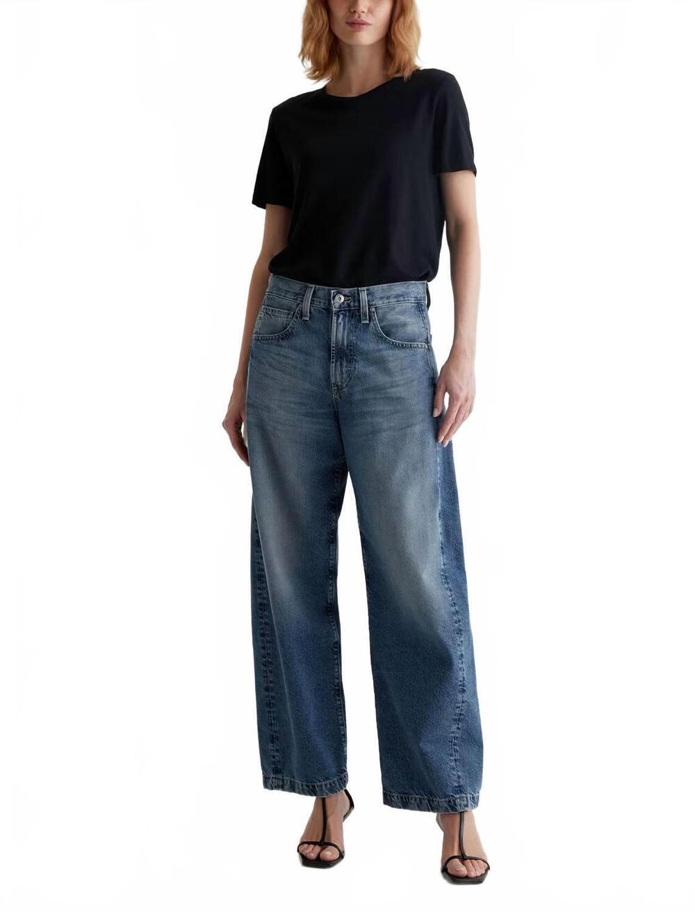 NEW AG JEANS hattie high-rise barrel jeans in bari